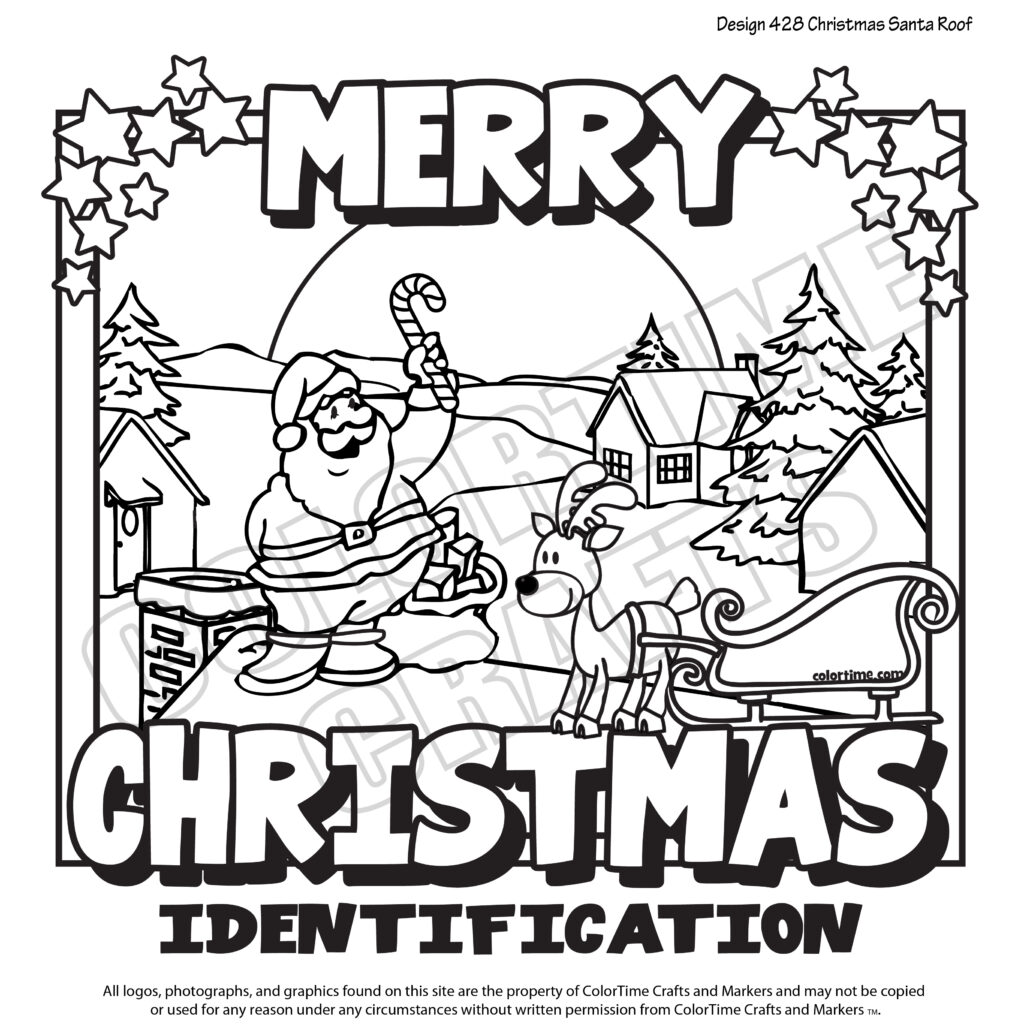 428 Christmas Santa Roof