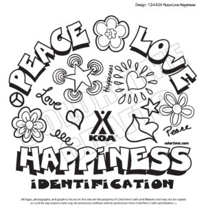 124 KOA Peace Love Happiness