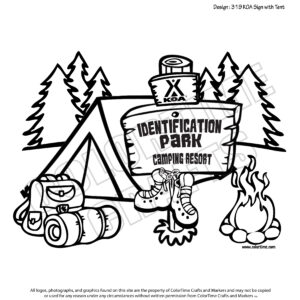 319 KOA Sign with Tent